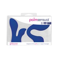 PalmPower® - PalmSensual Head Attachments (For Use With PalmPower®) – Blue – 2pcs bigger version